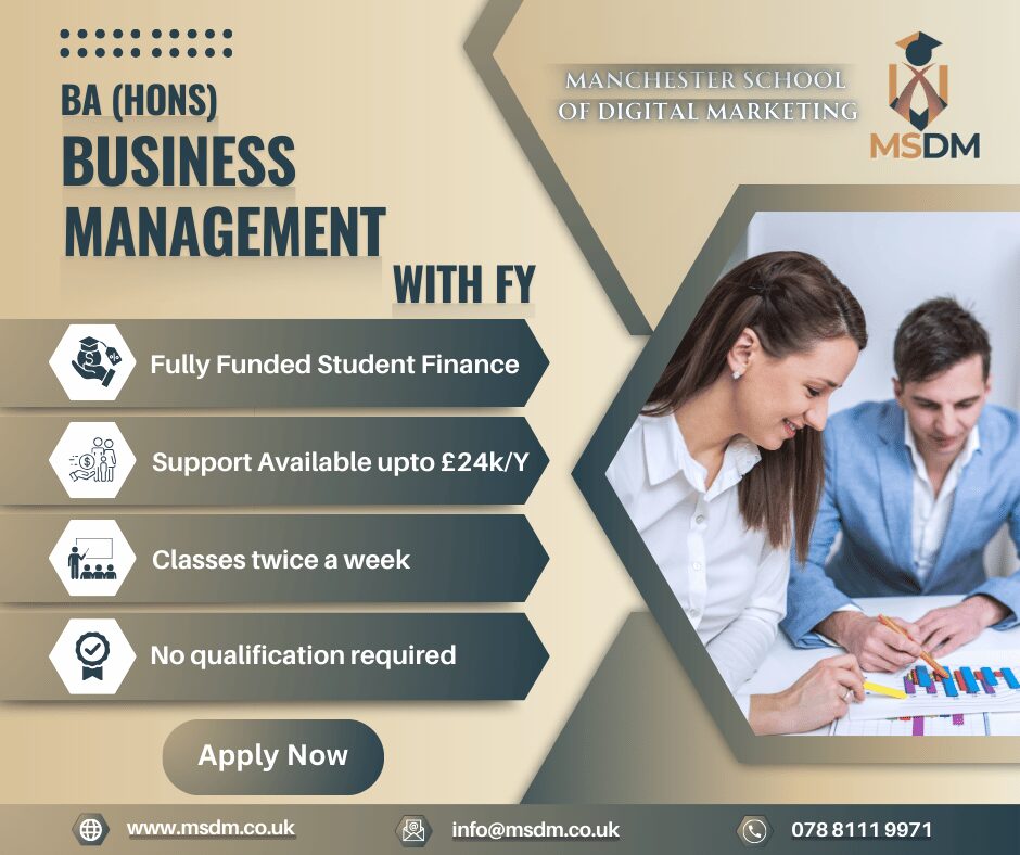 BA (Hons)Business Management with Foundation Year